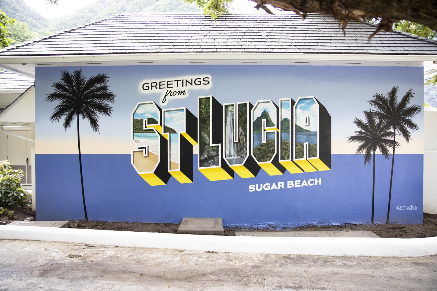Greetings from St. Lucia Mural