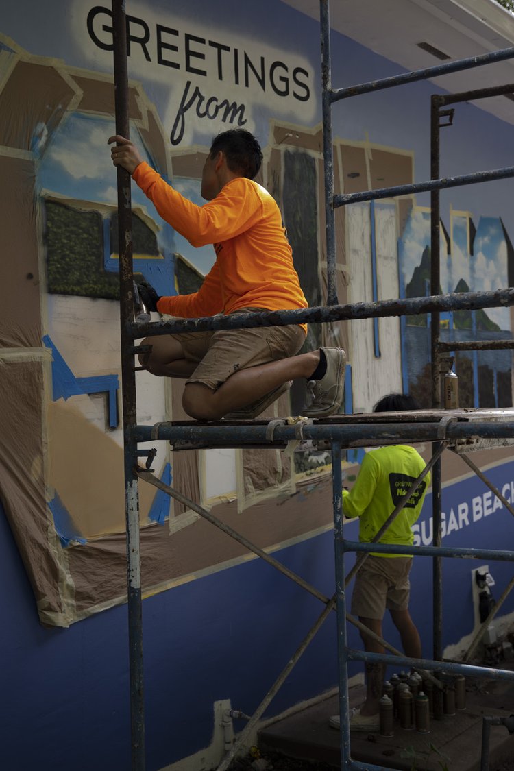 St. Lucia Mural Work in Progress